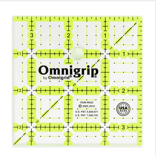 Neon Square Ruler, 3-1/2" x 3-1/2"