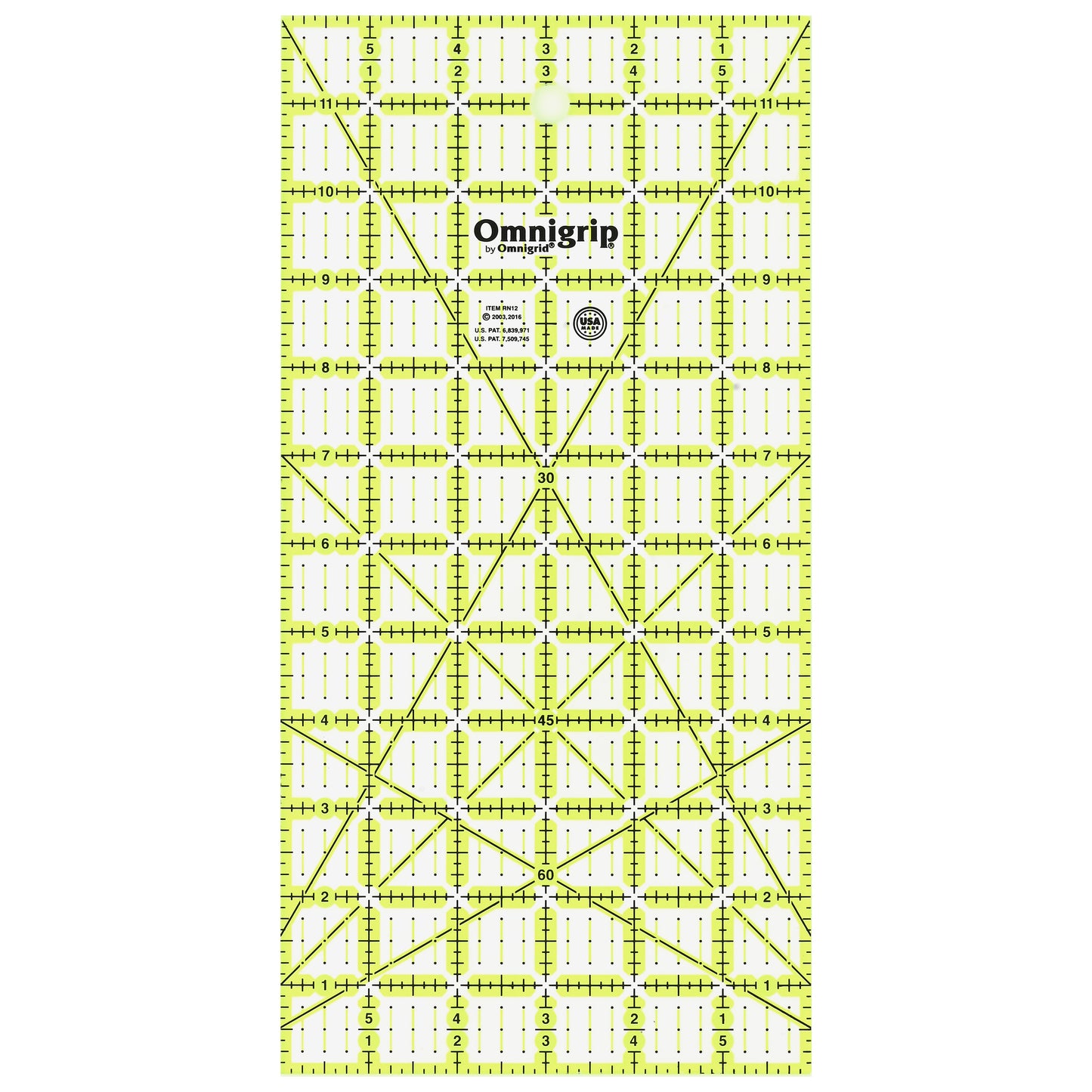 Neon Rectangle Ruler, 6" x 12"