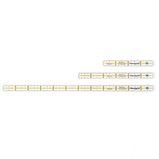 Marking Ruler Trio with Lengths 4", 6", 12"