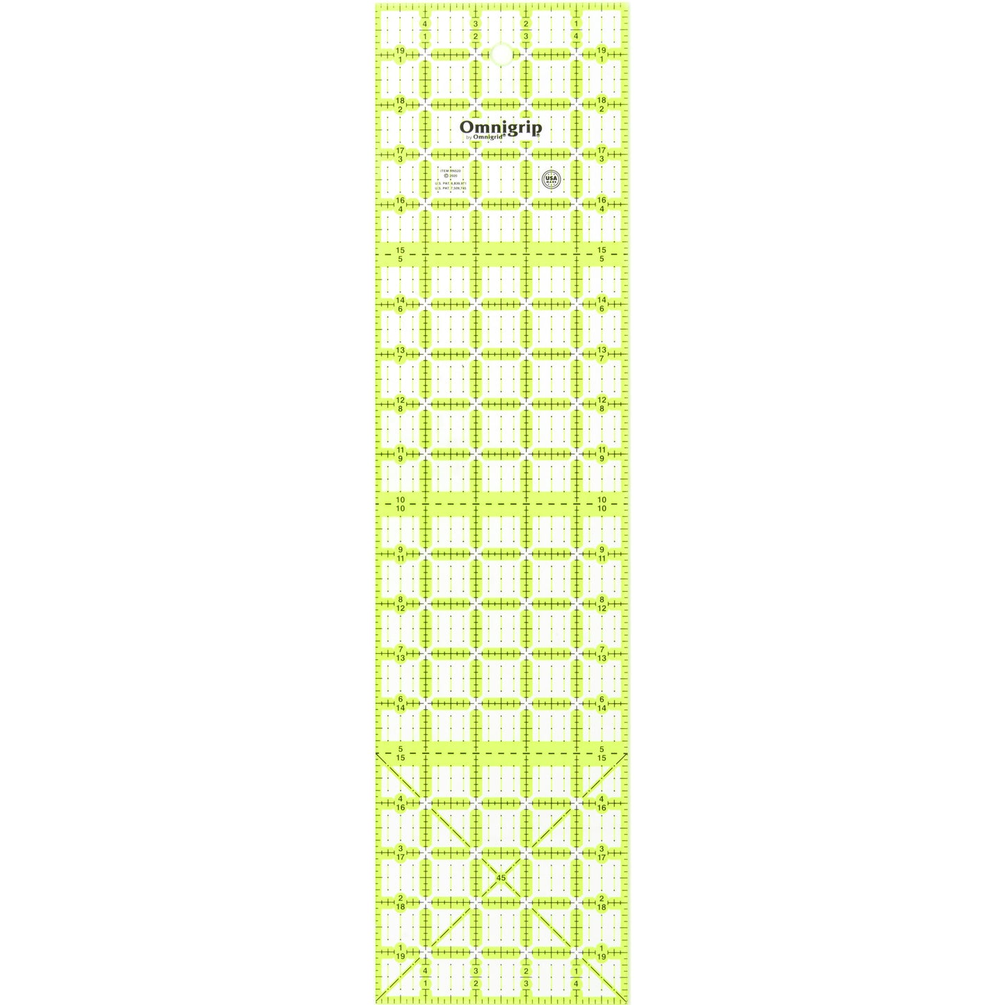 Neon Rectangle Ruler, 5" x 20"