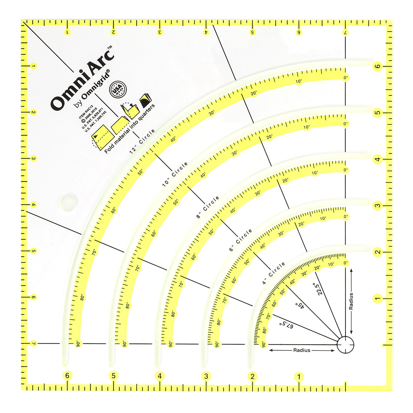 Non-Slip Circle Cutter Ruler