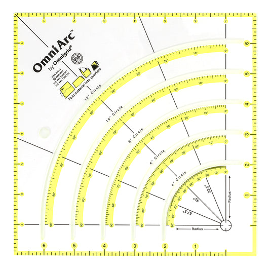 Règle de coupe circulaire antidérapante