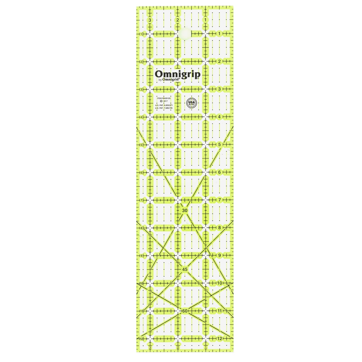 Neon Rectangle Ruler, 3-1/2" x 12-1/2"