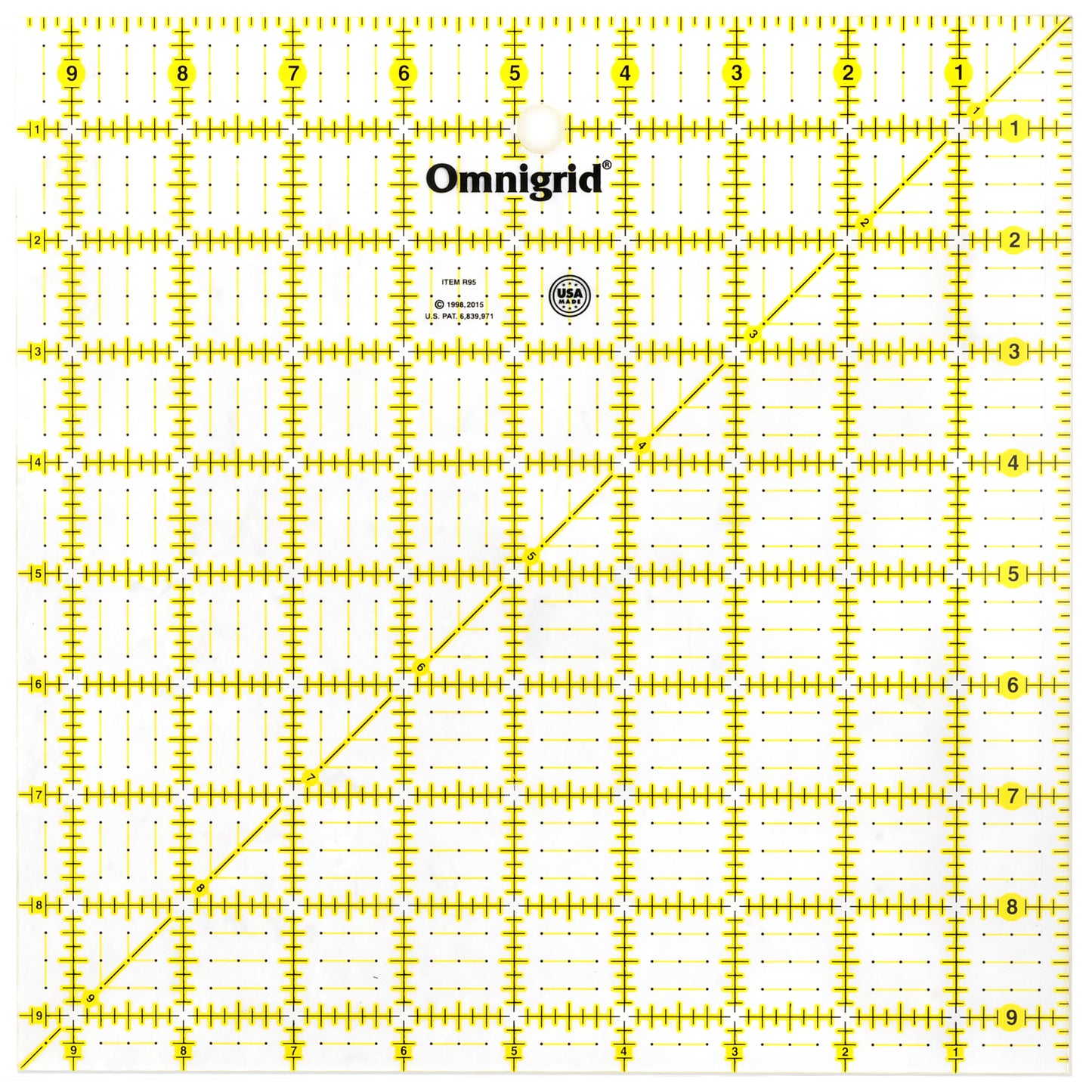 Square Ruler, 9-1/2" x 9-1/2"