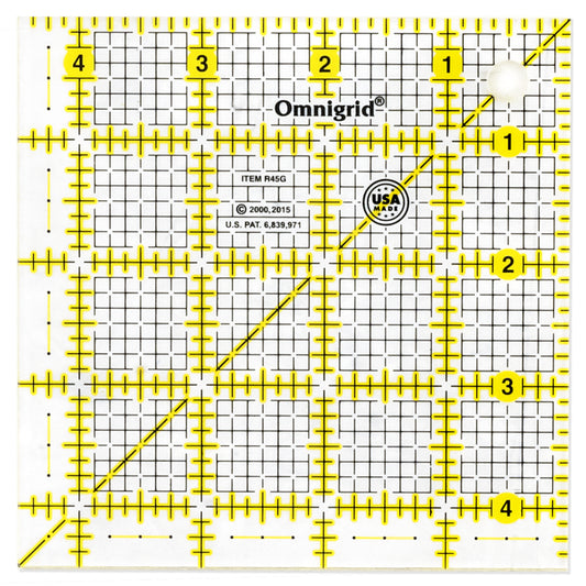 Square Grid Ruler, 4-1/2" x 4-1/2"