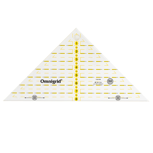 Règle de triangle rectangle, triangles quarts de carré de 8 po