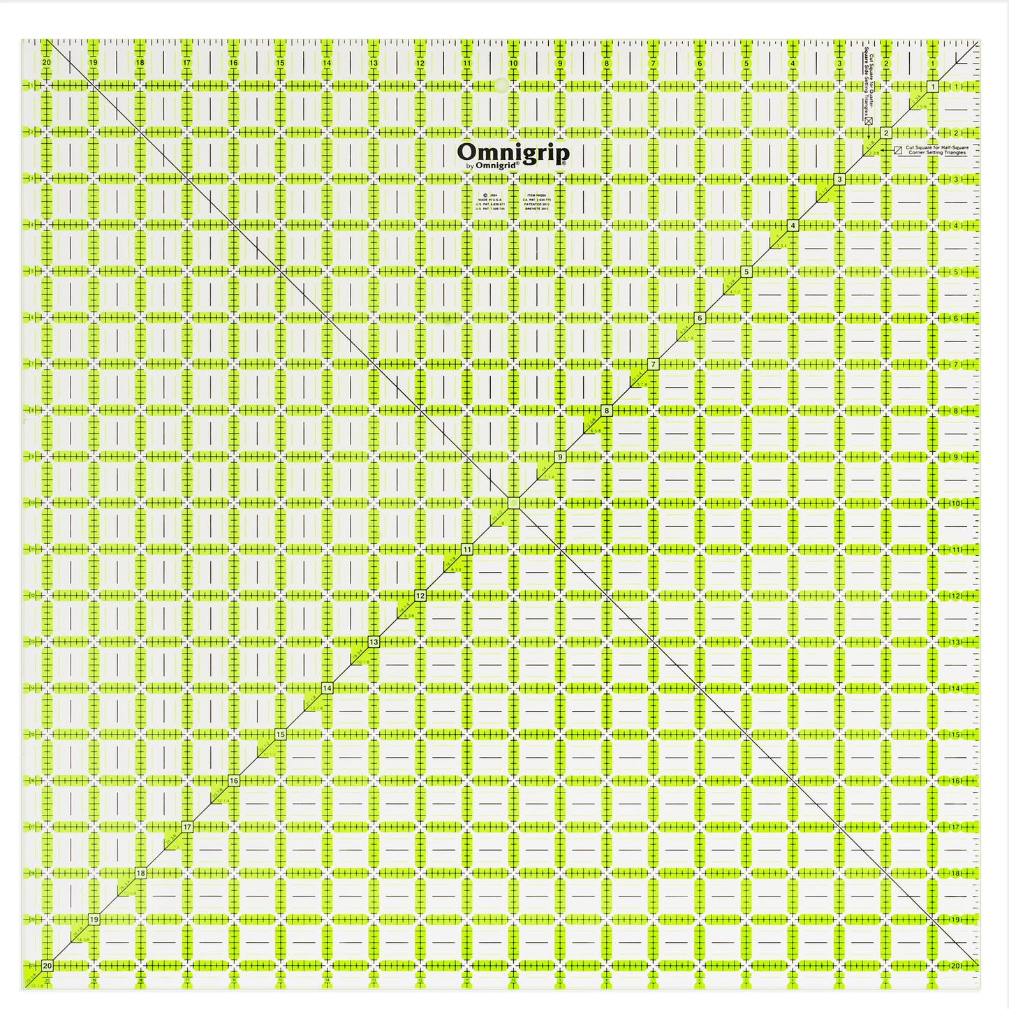 Neon Square Ruler, 20-1/2" x 20-1/2"