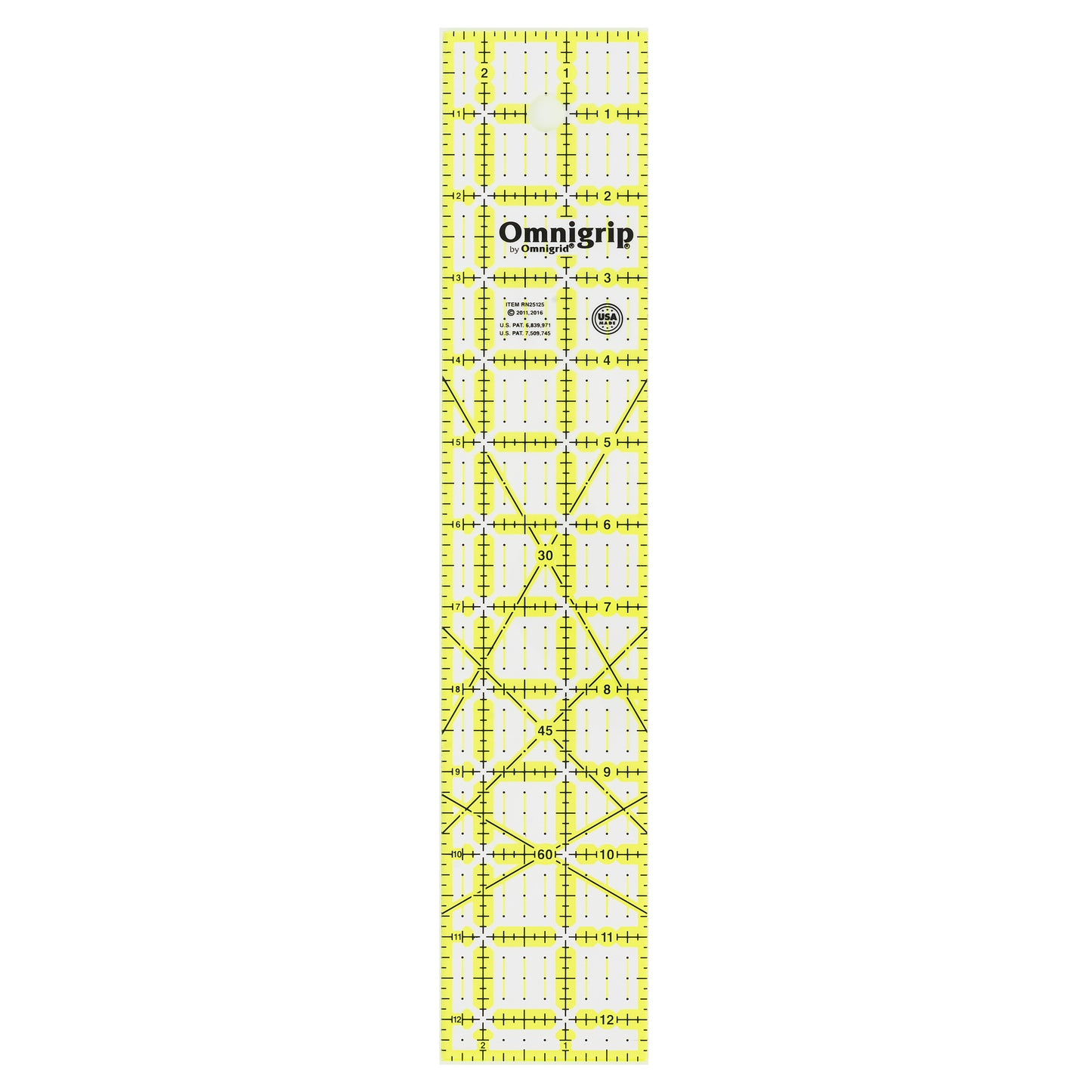 Neon Rectangle Ruler, 2-1/2" x 12-1/2"