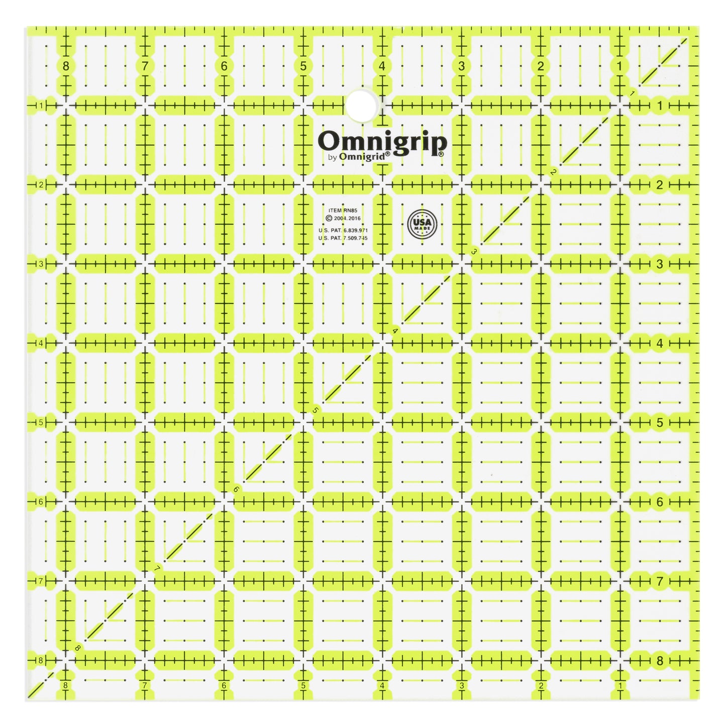 Neon Square Ruler, 8-1/2" x 8-1/2"